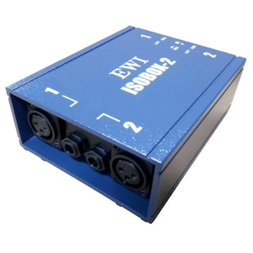 EWI ISOBOX-2 Two-channel Line Level Isolation Box and Line Balancer-Cannon Sound And Light