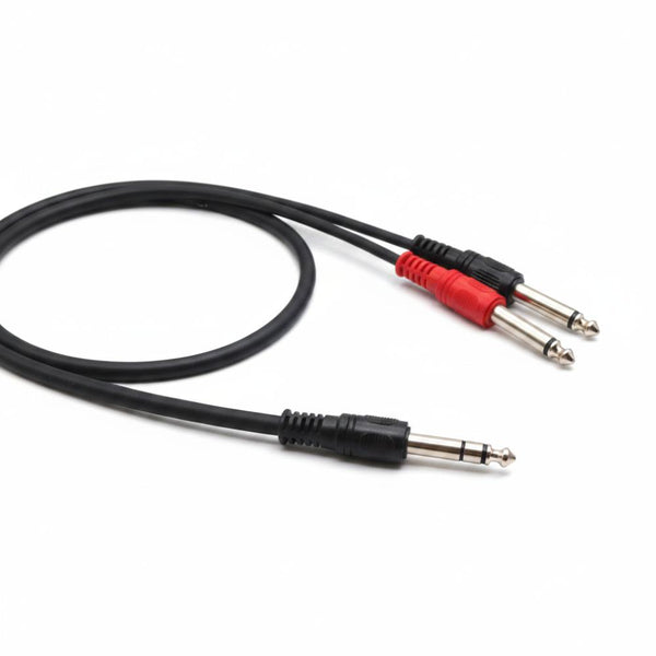 EWI INS10 TRS Stereo Jack To 2 Mono Jacks Y Insert Cable - 3 Metre-Cannon Sound And Light