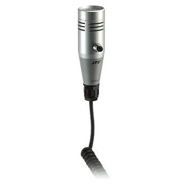 JTS PTT-1 Push to Talk Microphone with Wall Hook (3 or 5 Pin XLR)-Cannon Sound And Light