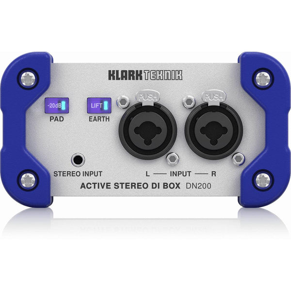 Klark Teknik DN200V2 Active Stereo DI Box-Cannon Sound And Light