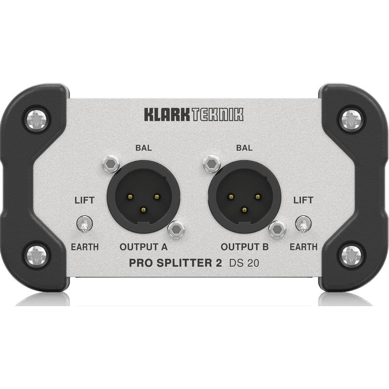Klark Teknik DS 20 Passive 1-IN 2-Out Signal Splitter-Cannon Sound And Light