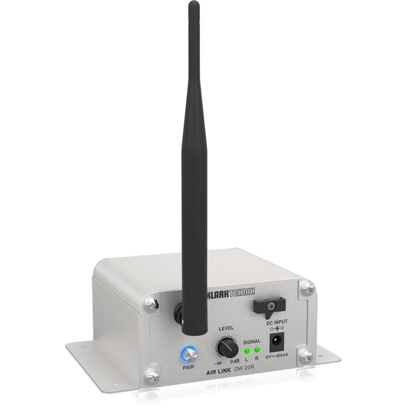 Klark Teknik DW 20R 2.4 GHz Wireless Stereo Receiver for High-Performance Stereo Audio Broadcasting-Cannon Sound And Light