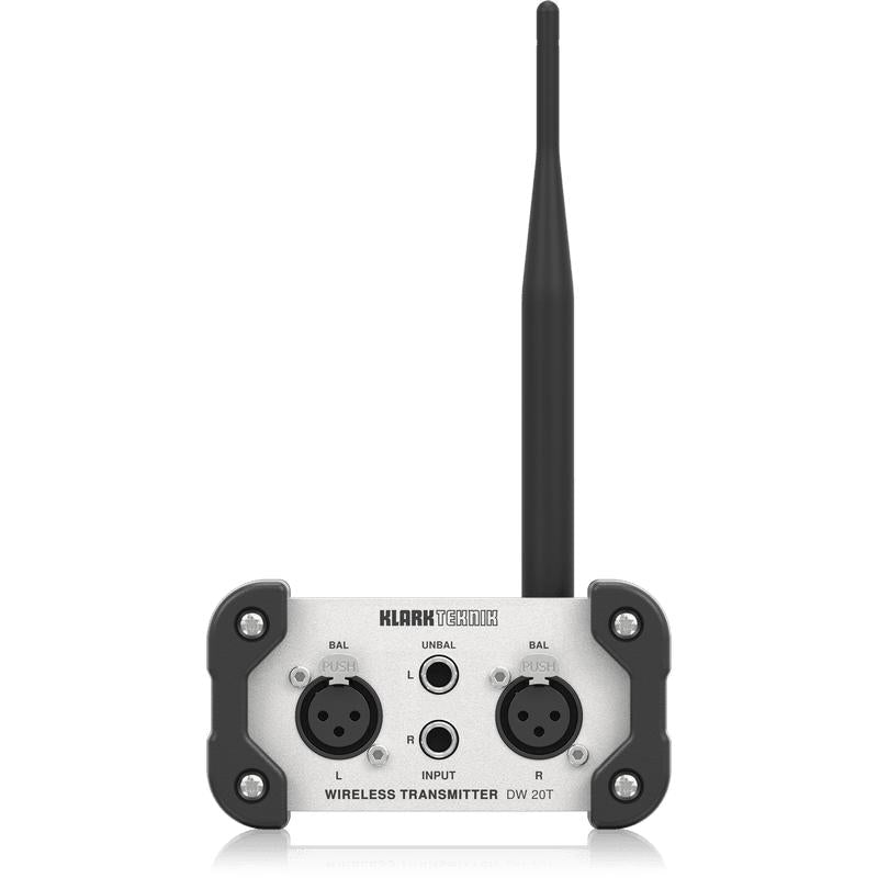 Klark Teknik DW 20T 2.4 GHz Wireless Stereo Transmitter for High-Performance Stereo Audio Broadcasting-Cannon Sound And Light