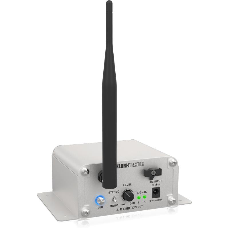 Klark Teknik DW 20T 2.4 GHz Wireless Stereo Transmitter for High-Performance Stereo Audio Broadcasting-Cannon Sound And Light