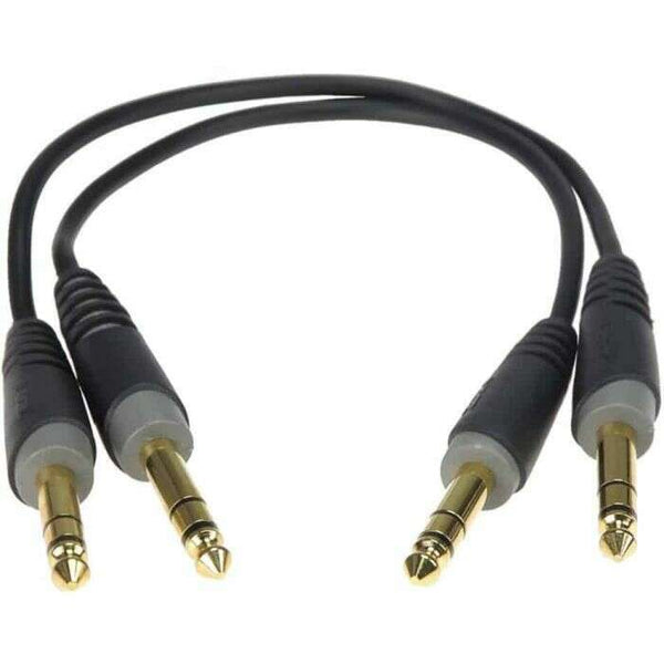 Klotz AB-JJ Twin Balanced 6.35mm Jack to Jack Cable with gold-plated connectors - 30cm