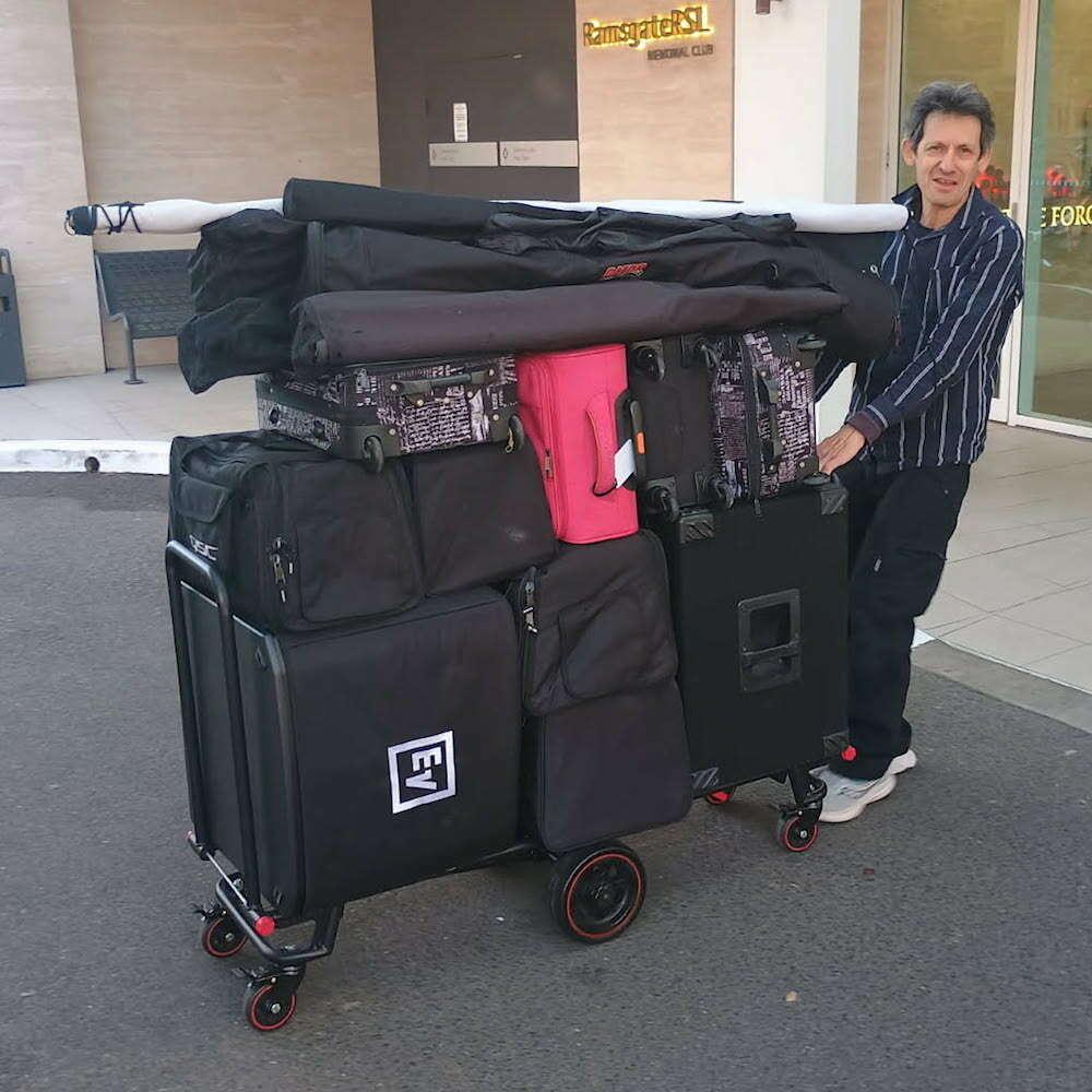 Krane AMG 750 9+ Mode 340 kg Load Capacity Compact Heavy-Duty Equipment Cart-Cannon Sound And Light