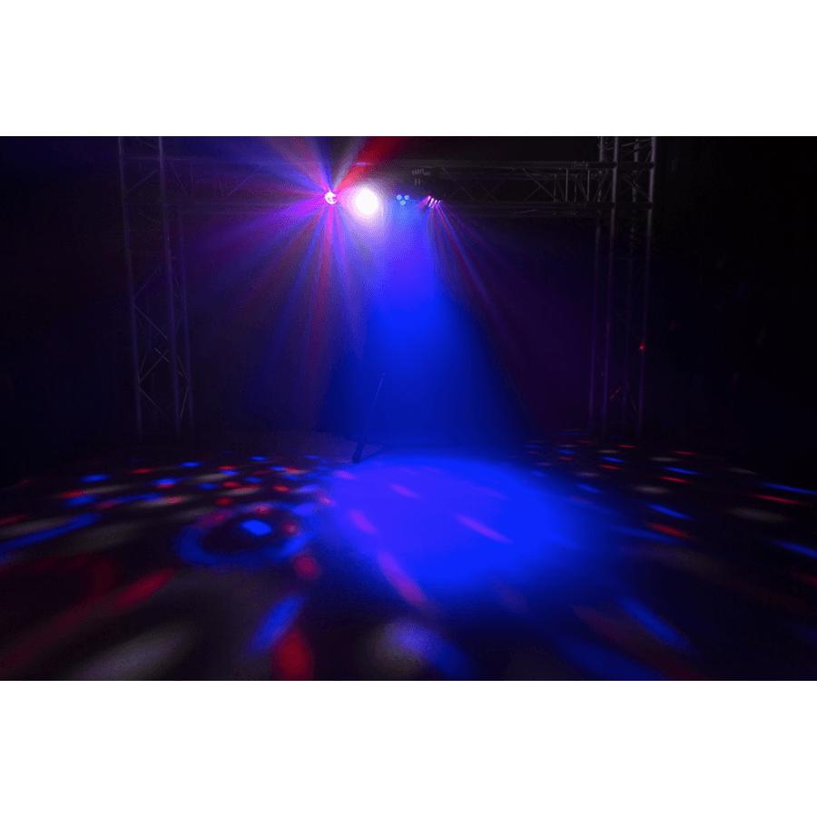 MAX PartyBar09 1x Par, 1x Strobe, 1x Derby + 1x Jellymoon LED-Cannon Sound And Light