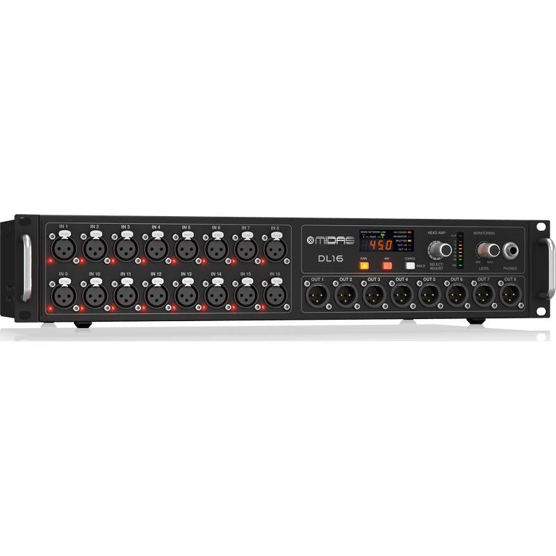 Midas DL16 16 Input, 8 Output Stage Box with 16 MIDAS Microphone Preamps-Cannon Sound And Light