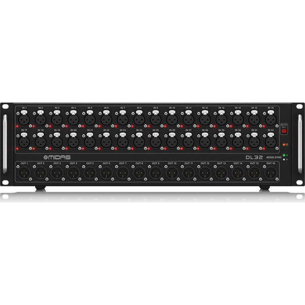 Midas DL32 32 Input, 16 Output Stage Box with 32 MIDAS Microphone Preamps-Cannon Sound And Light