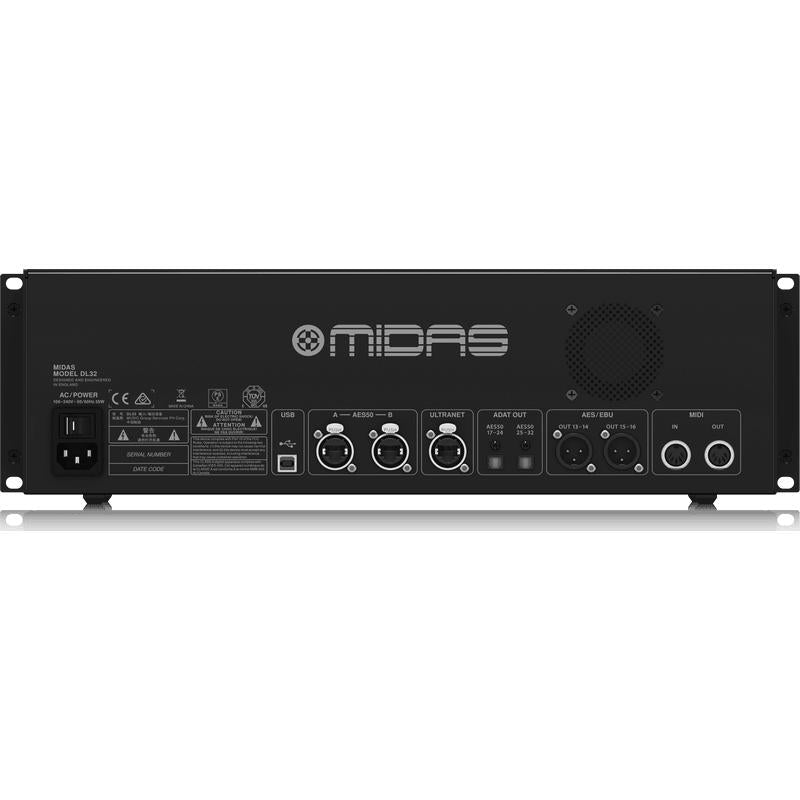 Midas DL32 32 Input, 16 Output Stage Box with 32 MIDAS Microphone Preamps-Cannon Sound And Light