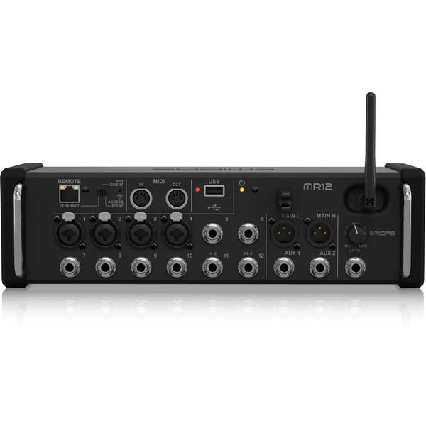 Midas MR12 12-Input Digital Mixer for iPad/Android Tablets-Cannon Sound And Light