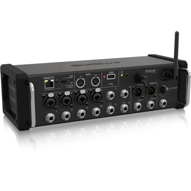 Midas MR12 12-Input Digital Mixer for iPad/Android Tablets-Cannon Sound And Light