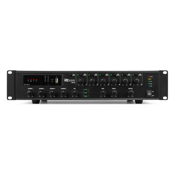 Power Dynamics PMP480 480W 6 Zone Commercial Mixer Amplifier