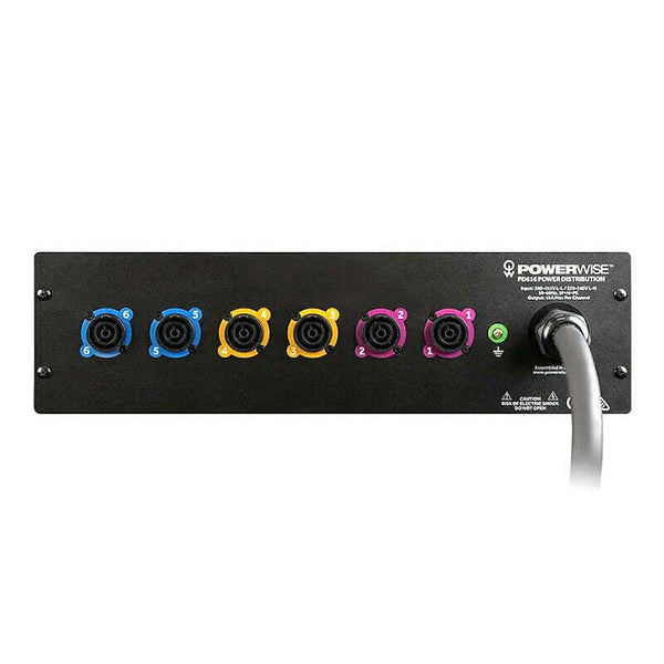 Powerwise PD616 3 Phase to 6 x powerCON Power Distribution Unit