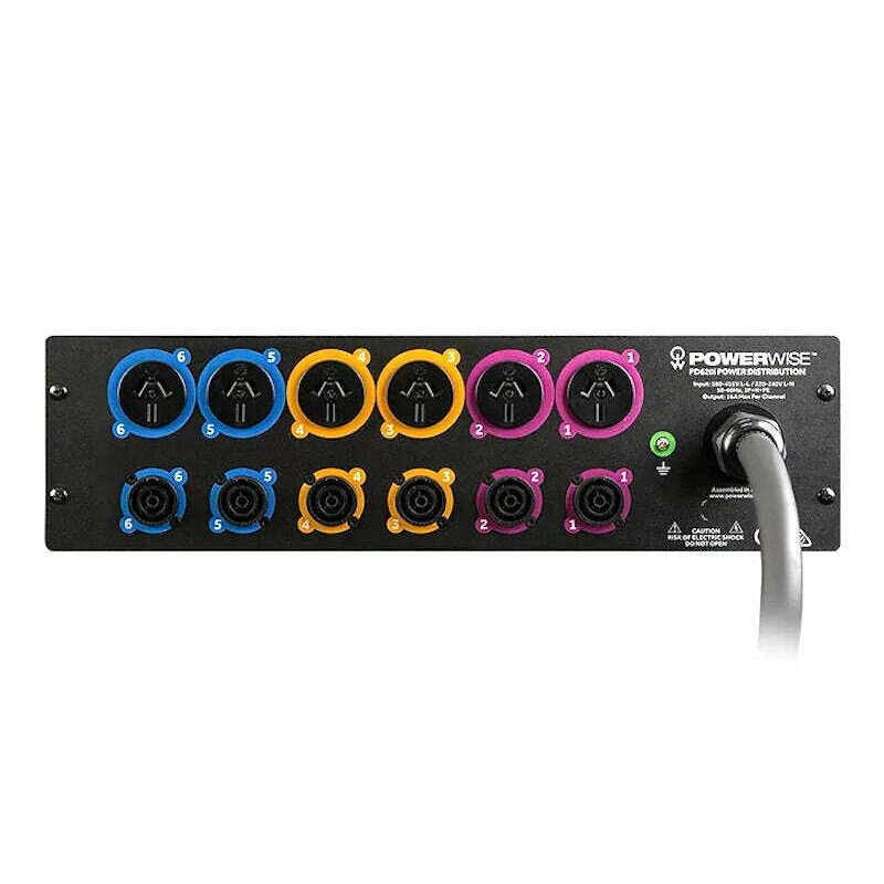 Powerwise PD620i 3 Phase to 6 x 20A Rackmount Power Distribution Unit