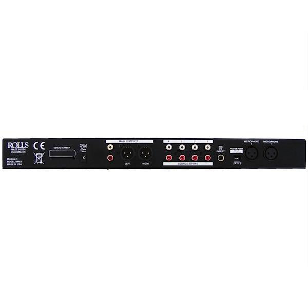 Rolls RM69 MixMate 3 - Six Channel 1RU Mixer with Two Microphone and Four Stereo Line Inputs-Cannon Sound And Light