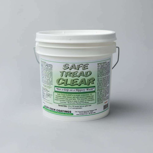 Safe Tread Anti Slip Coating – Clear 'Fine Grit' 1 Gallon - (3.8L)