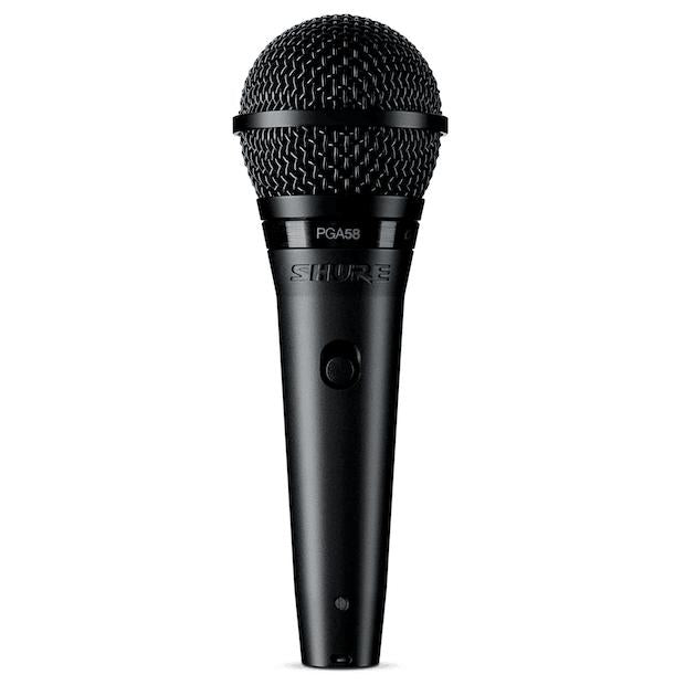 Shure PGA58 Cardioid Dynamic Vocal Microphone with Cable-Cannon Sound And Light
