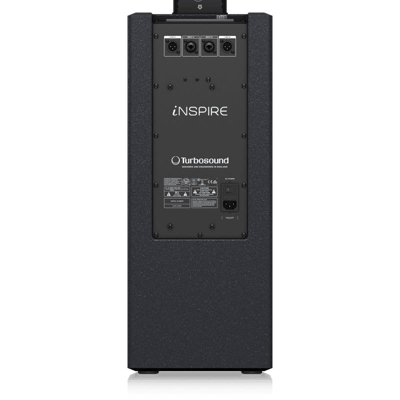 Turbosound iNSPIRE iP1000 V2 1,000W Powered Column Loudspeaker w/ Dual 8" Subwoofer & 9 Neodym Drivers-Cannon Sound And Light
