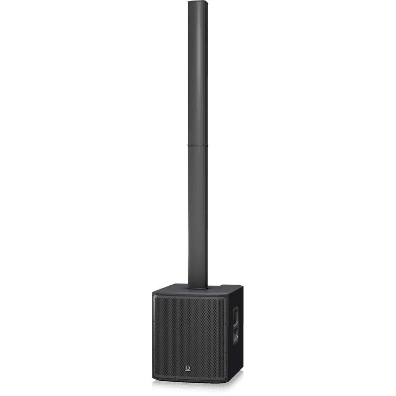 Turbosound iNSPIRE iP2000 V2 1,000W Powered Column Loudspeaker w/ 12" Subwoofer & 16 Neo Drivers-Cannon Sound And Light