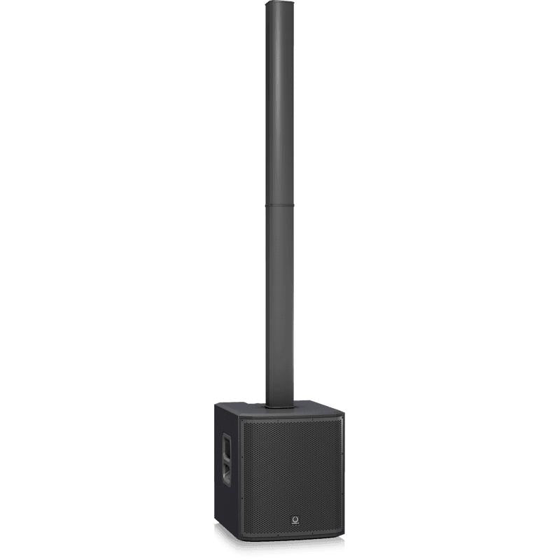 Turbosound iNSPIRE iP2000 V2 1,000W Powered Column Loudspeaker w/ 12" Subwoofer & 16 Neo Drivers-Cannon Sound And Light