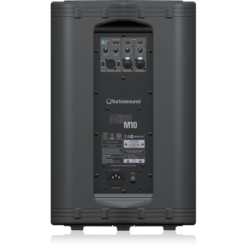 Turbosound Milan M10 600-Watt Powered 10" Loudspeaker-Cannon Sound And Light