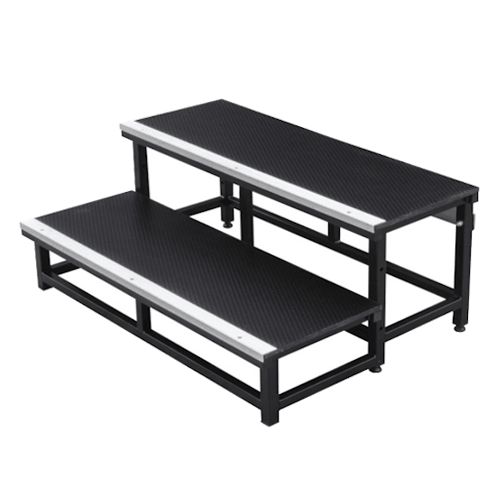 1m Wide Fixed Step Packages for Intellistage Staging 101 Mobile Folding Stage - Step Package for 60cm High Stages