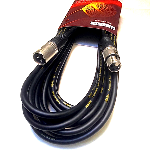 6 x EWI SLMA Mid Priced XLR Male to XLR Female Mic Cables - 3 x 9 Metre plus 3 x 6 Metre