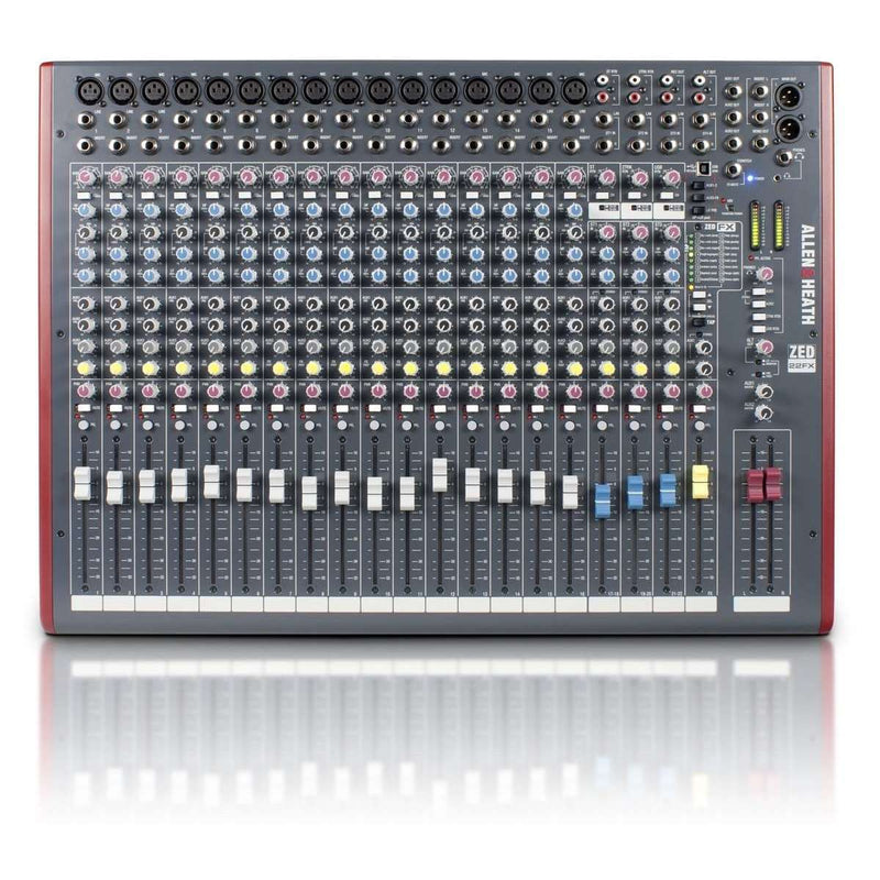 Allen & Heath ZED-22FX 16 Channel Mixer - Showroom Demo-Cannon Sound And Light