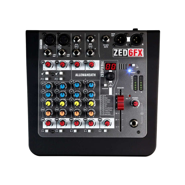 Allen & Heath ZED-6FX Compact 6 Input Mixer with Multi-model FX