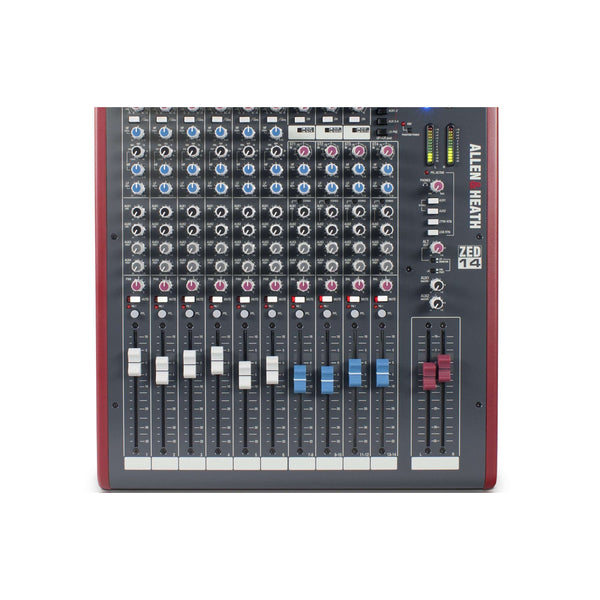 Allen & Heath ZED14 6 Mono + 4 Stereo Input Mixer with 3-band Mid-Sweep EQ