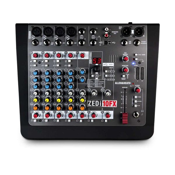 Allen & Heath ZEDi-10FX Compact 8 Input Hybrid Mixer with 4 In/4 Out & Internal FX Engine