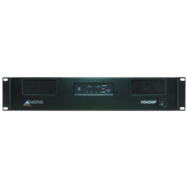 Australian Monitor HS4120P 4 x 120 watt Power Amplifier with DSP