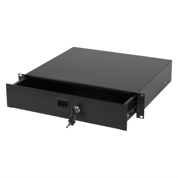 2undr Display Rack Australian Monitor RNRDR2U 19 Inch 2RU Metal Rack Mount Drawer
