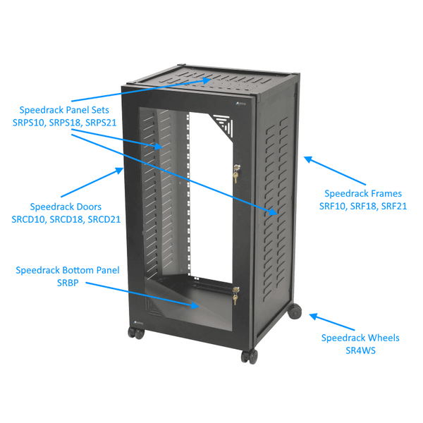Australian Monitor SRBP Speedrack Bottom Panel Set