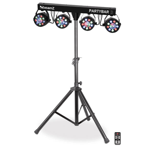 BeamZ PartyBar 3 All-In-One LED DJ Lighting System with Magic Ball