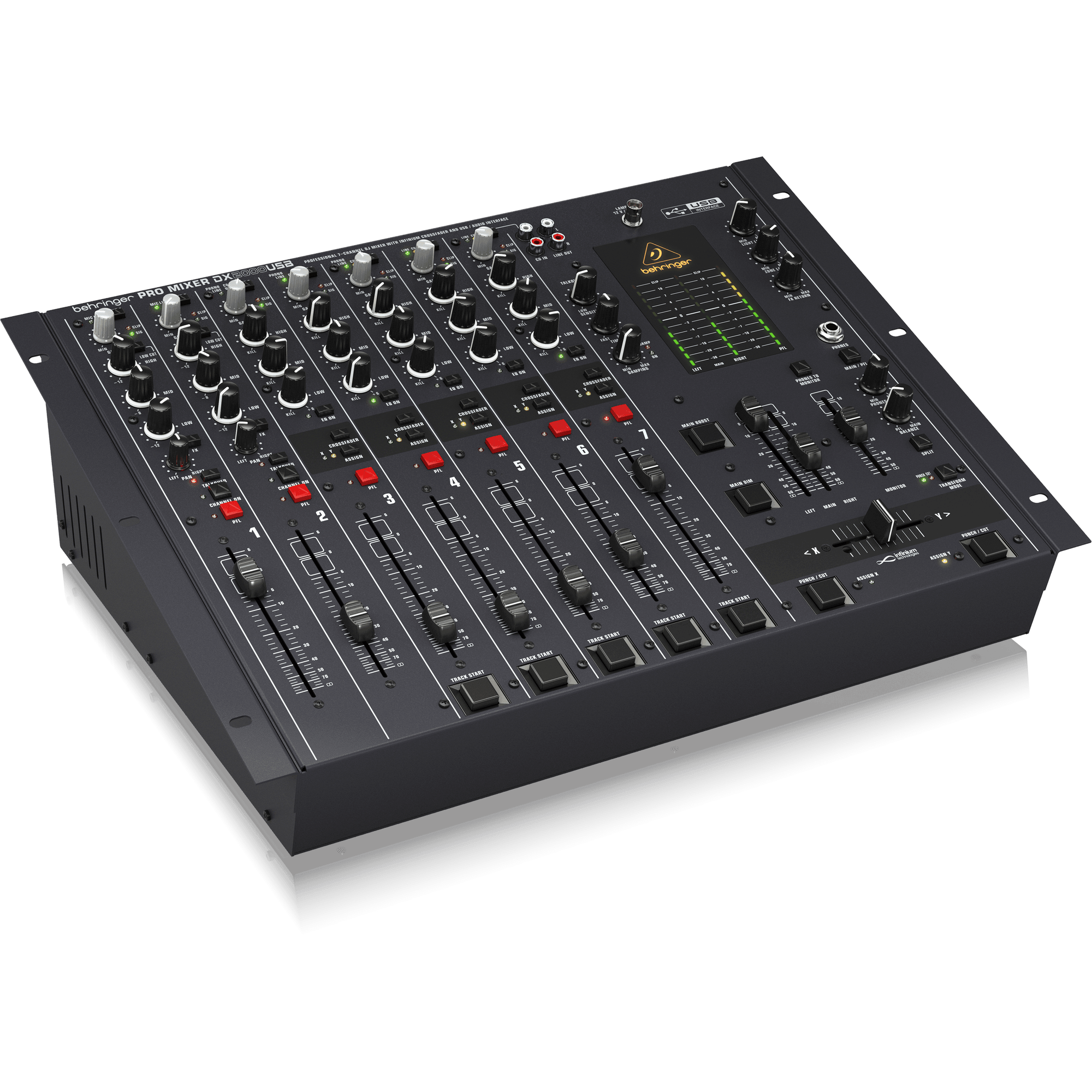 Behringer DX2000USB Professional 7Channel DJ Mixer Cannon Sound And
