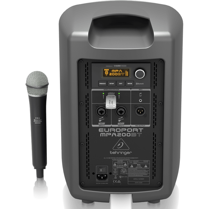 Behringer EUROPORT MPA200BT Portable Battery Operated PA System ...