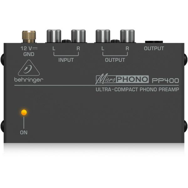 Behringer MICROPHONO PP400 Phono Preamp - Converts your phono signal to a line level signal