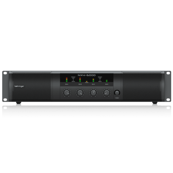 Behringer NX4-6000D Ultra-Lightweight 6000-Watt 4-Channel Class-D Power Amplifier with DSP Control