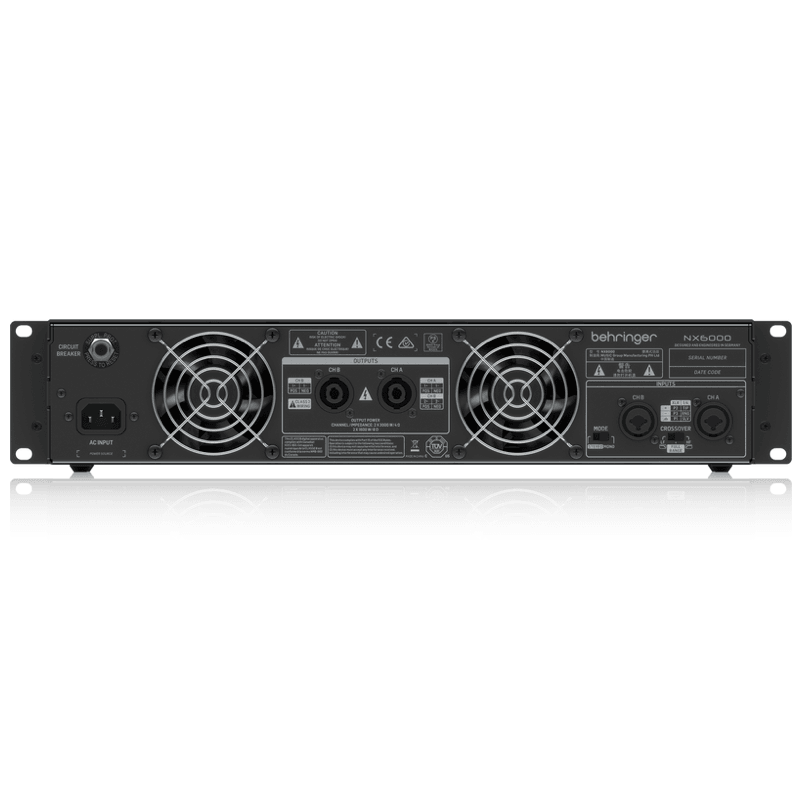 Behringer NX6000 Ultra-Lightweight 6000w Power Amplifier