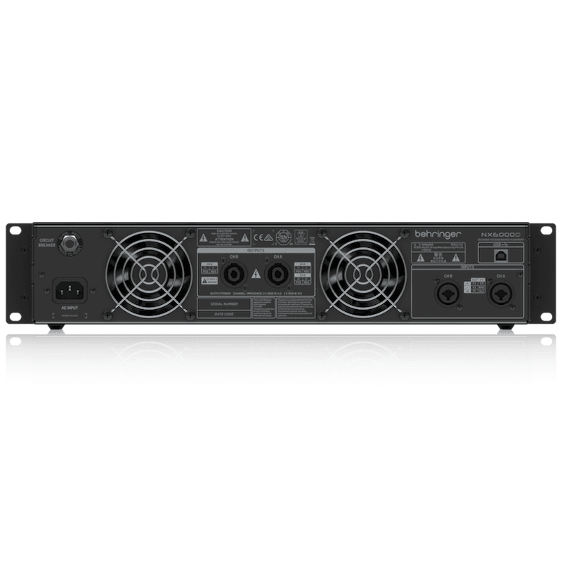 Behringer NX6000D Ultra-Lightweight 6000w Power Amplifier