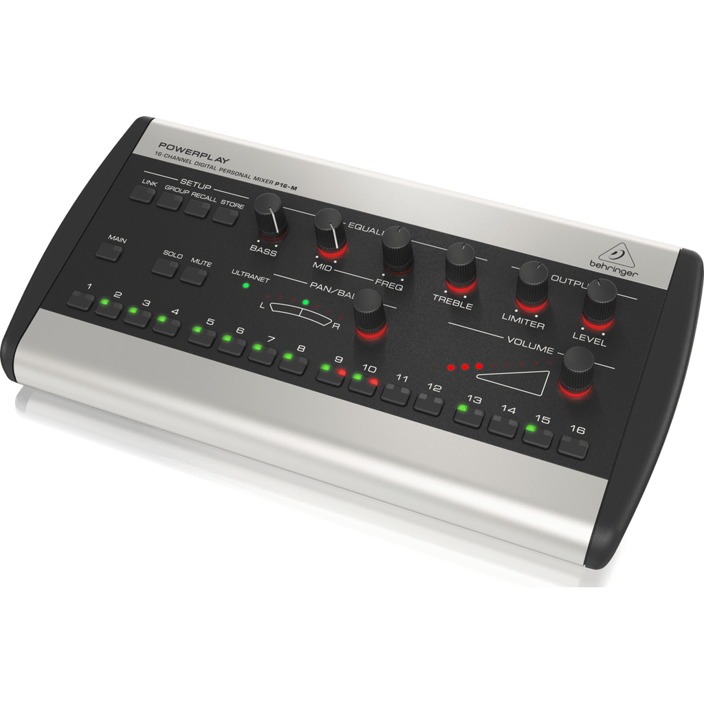 Behringer POWERPLAY P16-M 16-Channel Digital Personal Mixer - Cannon ...