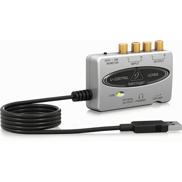 Behringer U-CONTROL UCA202 2 In/2 Out USB/Audio Interface with Digital Output
