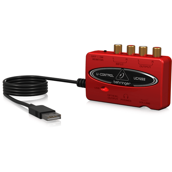Behringer U-CONTROL UCA222 2 In/2 Out USB Audio Interface with Digital Output