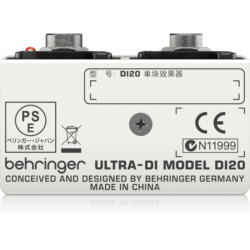 Behringer ULTRA-DI DI20 Professional Active 2 Channel DI Box in