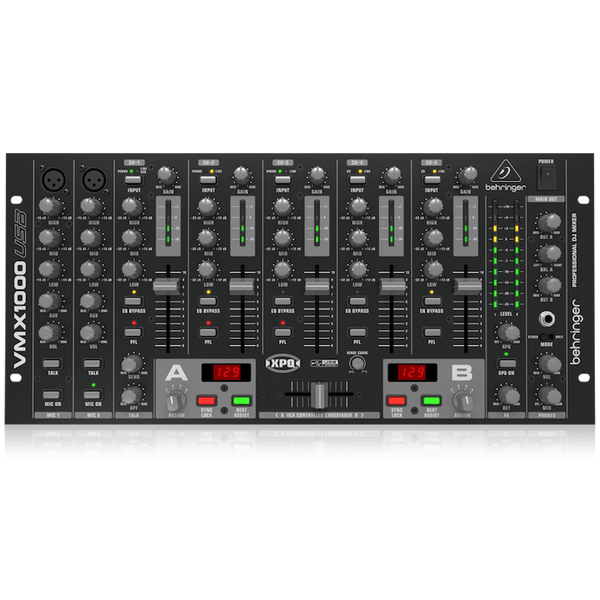 Behringer VMX1000USB Professional 7-Channel Rack-Mount DJ Mixer