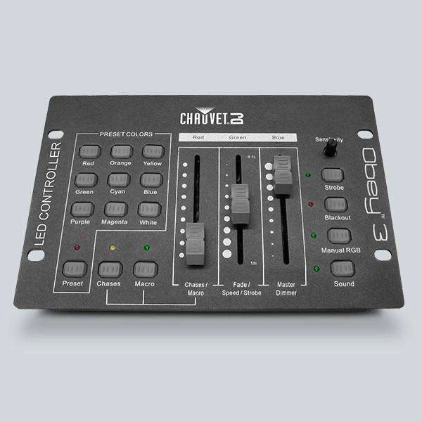 Chauvet Obey 3 DMX Controller for LED Lights with Three Channels