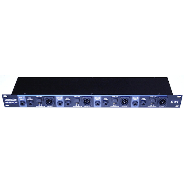 EWI ADB-404 4 Channel Rack-Mountable Active Direct Box