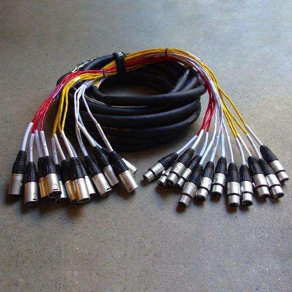 EWI MTFM1230G XLR Male to XLR Female 22 Gauge with 100% Shielding 12 Channel Loom - 30 Feet